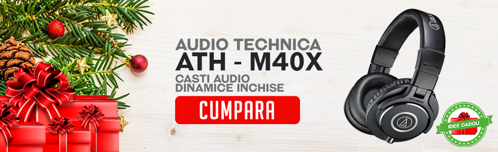 Idei de cadouri pentru Craciun - Casti audio Audio Technica M40X