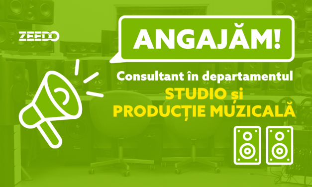 Angajam: Consultant Vanzari in Showroom – Departamentul Studio – Productie Muzicala