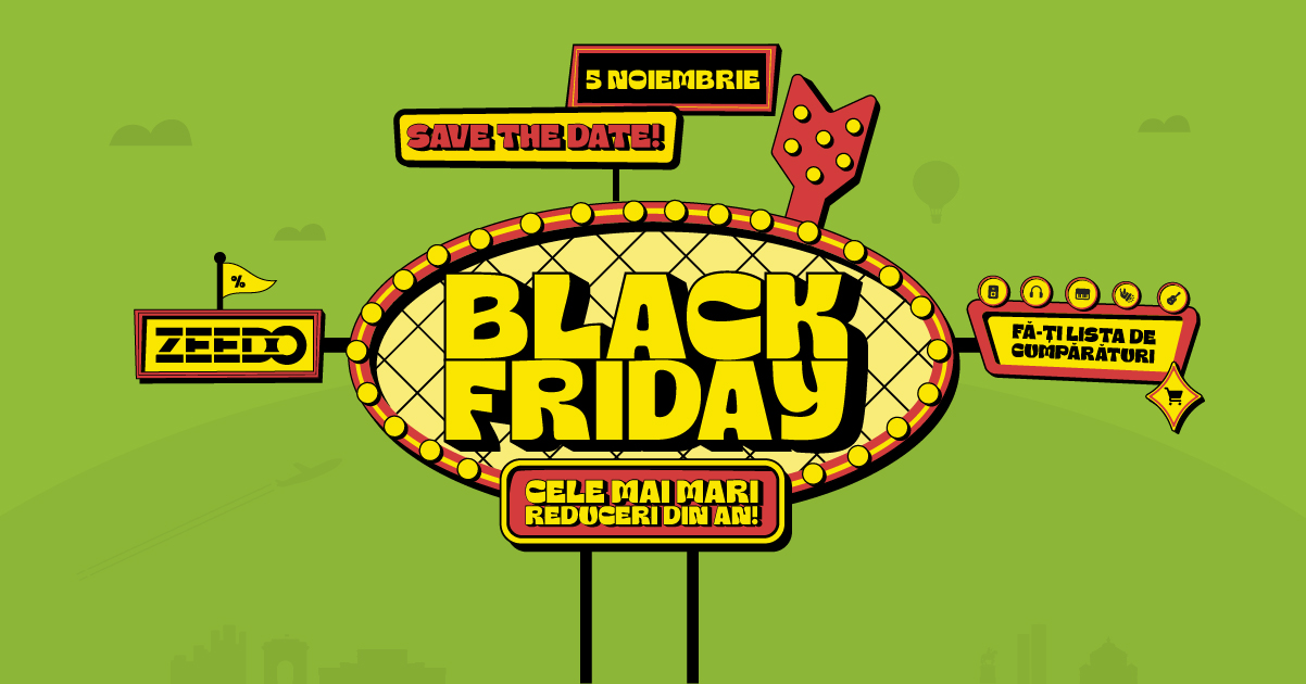 Black Friday 2026 la Zeedo Shop: start joi, 5 noiembrie, după 20:00